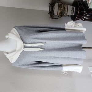 Calvin Klein Performance Pear Heather Cowl-neck Tie Sleeve Top